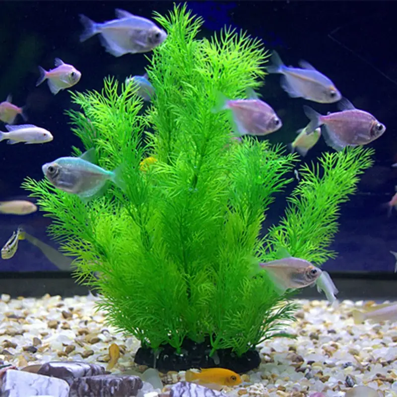 Aquarium Fish Artificial - 人工水族館の装飾植物水中水草水生プラスチック植物水槽水族館の装飾