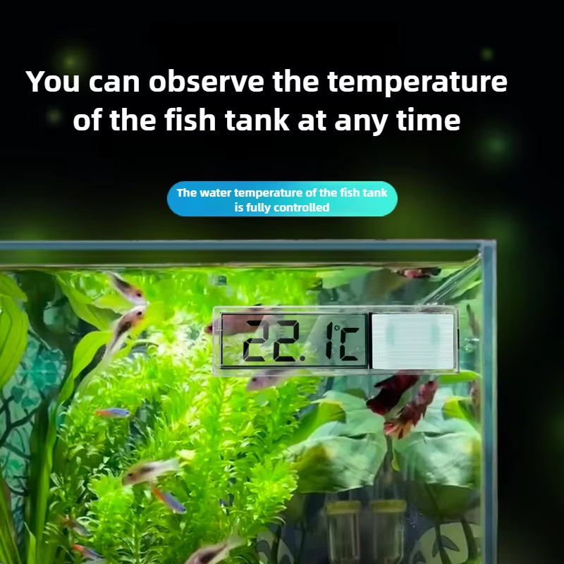 デジタル電子 3D 水族館温度計水槽温度計プラスチック金属ゴ - Aquarium Goldfish のレビューと価格