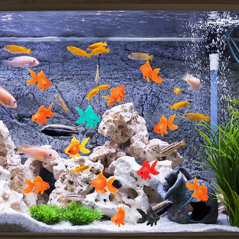 人工魚の形をした水槽,魚の装飾が施されたプラスチック製の水槽 - Aquarium Fish Artificial のレビューと価格