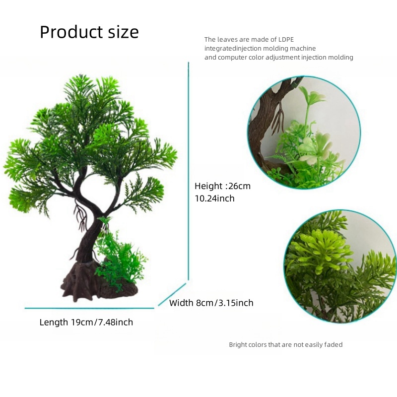 装飾的な人工植物,木,DIY,魚のタンク,イスラムの植物の草 - Aquarium Fish Tank Price のレビューと価格