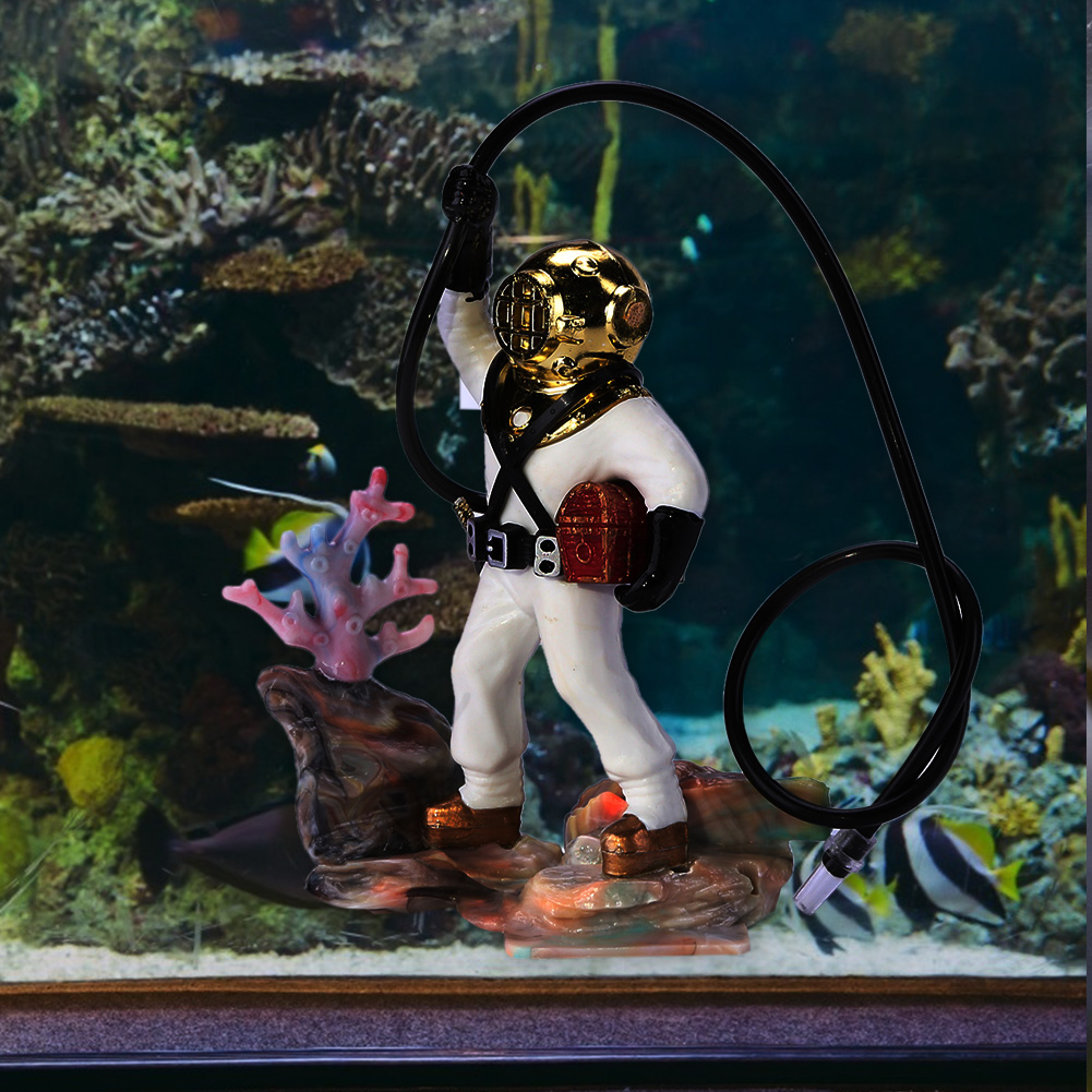 水槽造景用酸素空気圧式おもちゃダイバー生態系魚タンク装飾品 - Aquarium Fish Quotes のレビューと価格