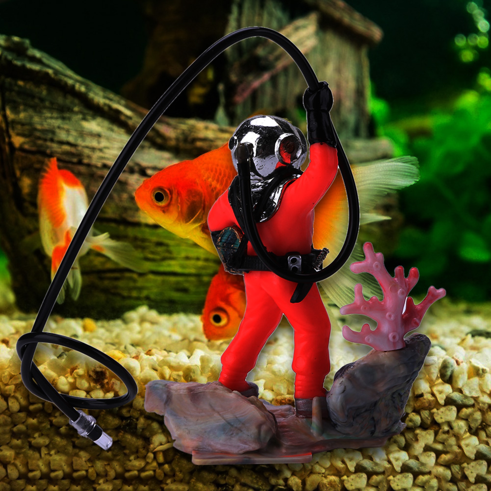 水槽造景用酸素空気圧式おもちゃダイバー生態系魚タンク装飾品 - Aquarium Fish Quotes のレビューと価格