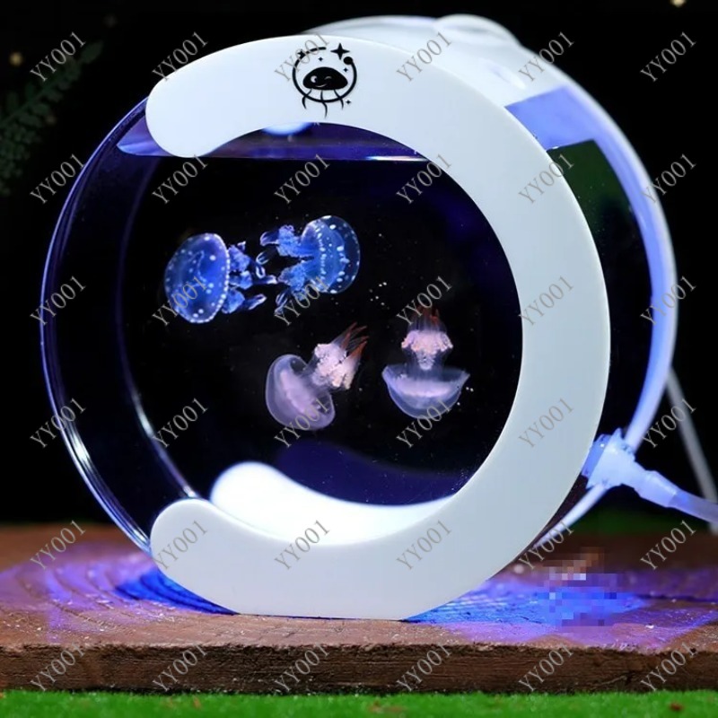 卓上循環式クラゲ水槽　小型ペット飼育ボウル - Aquarium Fish Artificial のレビューと価格