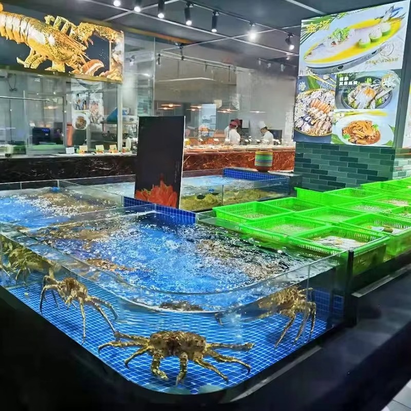 正方形ガラス製淡水魚水槽 100L-500L 環境に優しい省 - Aquarium Xl のレビューと価格