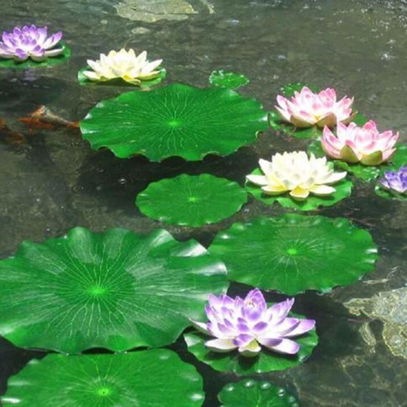 2026年人工水蓮蓮の葉花なし池飾り水槽用浮き蓮の葉庭の魚タ - Aquarium Fish Artificial のレビューと価格