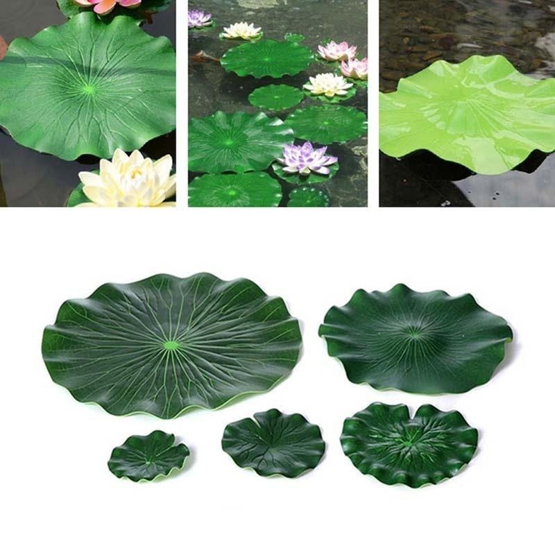2026年人工水蓮蓮の葉花なし池飾り水槽用浮き蓮の葉庭の魚タ - Aquarium Fish Artificial のレビューと価格