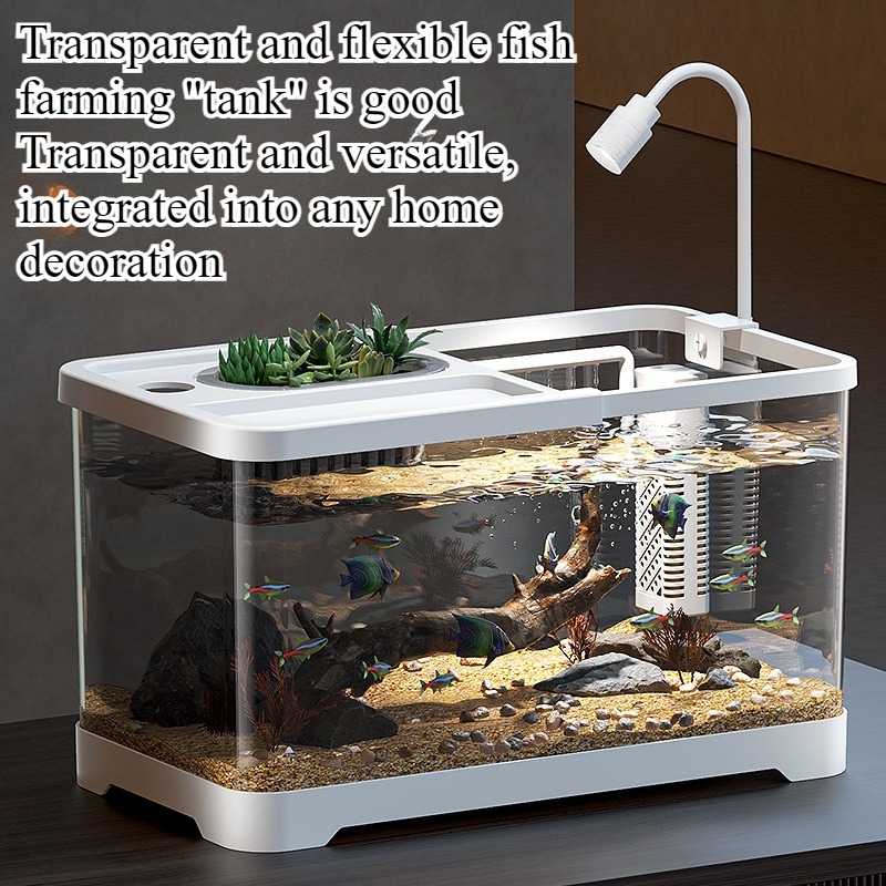 水槽 家庭用水槽 リビングルーム 卓上 生態循環水槽 フィル - Aquarium Goldfish のレビューと価格