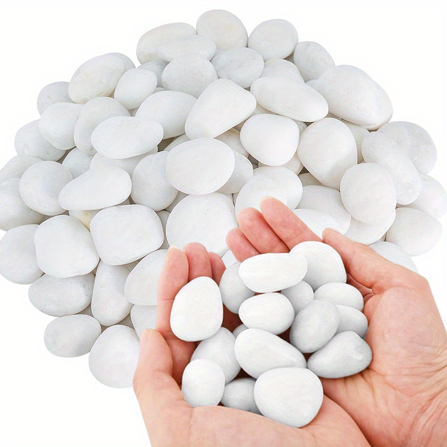 200/400g ホワイト高研磨天然玉石 2-3cm 中庭景 - Aquarium Fish Buy のレビューと価格