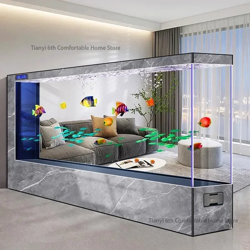 超大型透明高級水槽 オリジナリティデザインを高く評価 長い床 - Aquarium Xl のレビューと価格