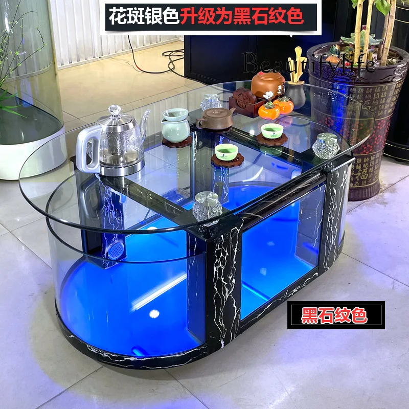 U大型エココーヒーテーブル水槽リビングルーム水槽ガラス家庭用 - Aquarium Xl のレビューと価格