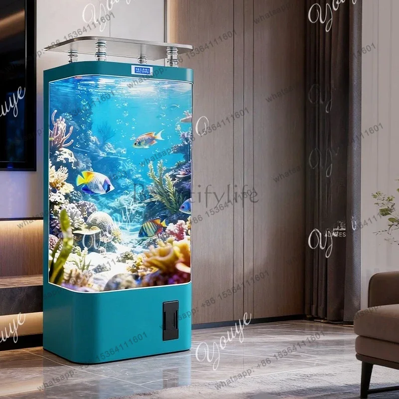 スマート金魚水槽 家庭用 中型 縦型ろ過一体型 生態系ガラス - Aquarium Xl のレビューと価格