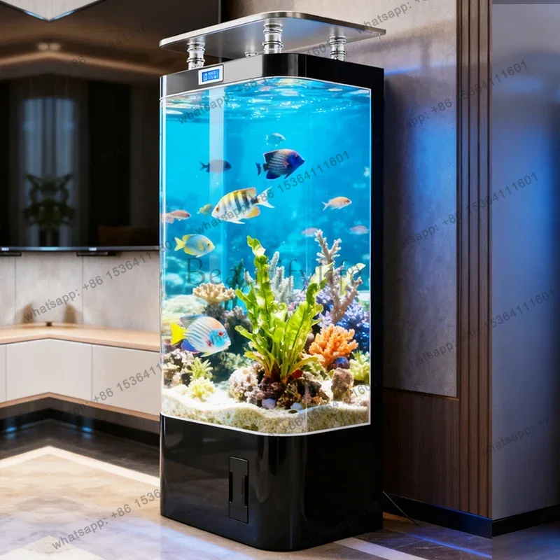 スマート金魚水槽 家庭用 中型 縦型ろ過一体型 生態系ガラス - Aquarium Xl のレビューと価格