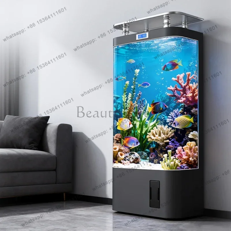 スマート金魚水槽 家庭用 中型 縦型ろ過一体型 生態系ガラス - Aquarium Xl のレビューと価格