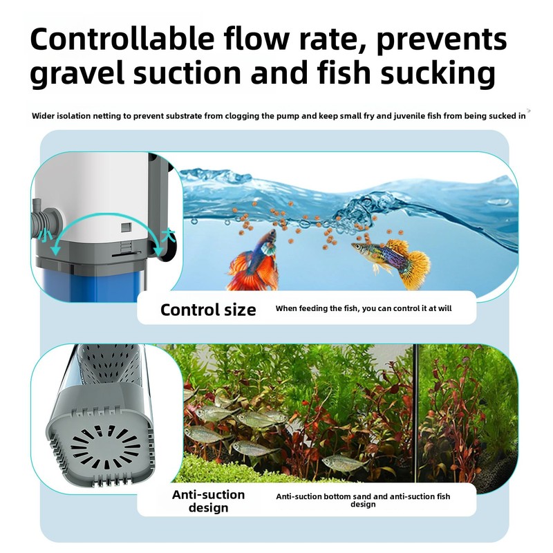 内蔵型水槽フィルター – 金魚用の吸引、酸素ポンプ、循環、波 - Aquarium Goldfish のレビューと価格