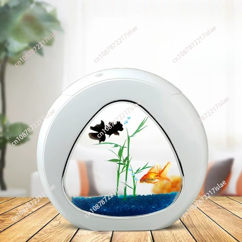 小型卓上アクリル水槽、金魚用の創造的な生態観賞水槽 - Aquarium Goldfish のレビューと価格
