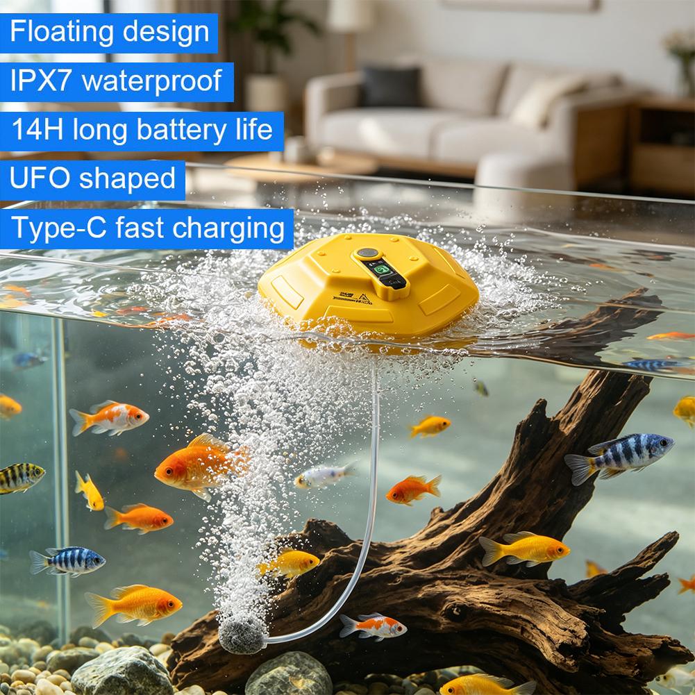 ポータブルフローティングフィッシュタンク酸素ポンプ、3000 - Aquarium Fish Buy のレビューと価格
