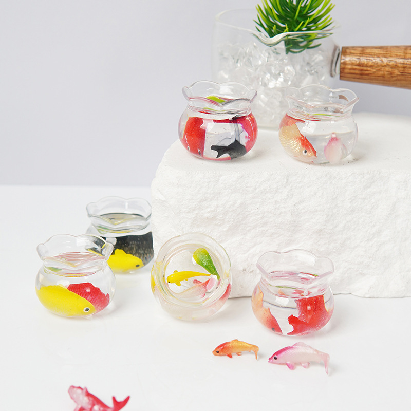 模擬プラスチック透明ミニレース花瓶モデルおもちゃの家ミニ家具 - Aquarium Fish Tank Price のレビューと価格