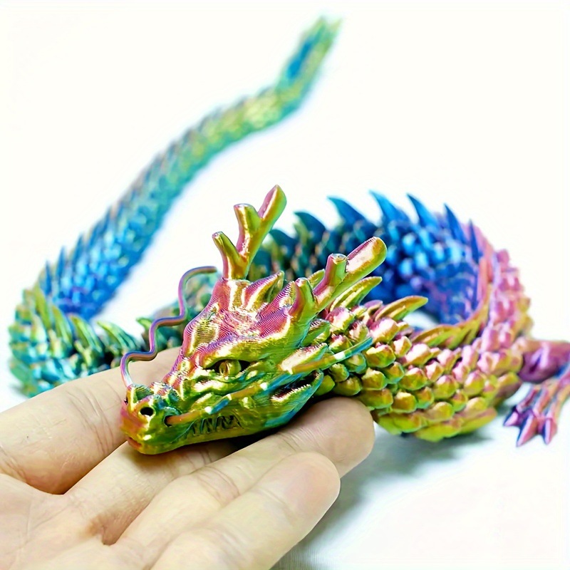 3Dプリント結合ドラゴンオーナメント、可動漫画、クリエイティ - Aquarium Fish Buy のレビューと価格