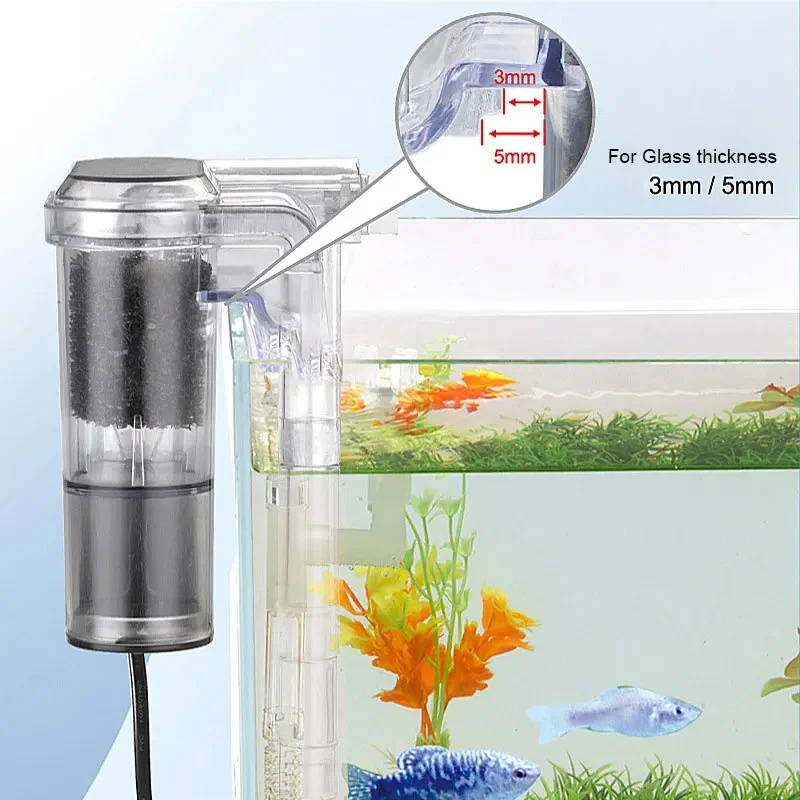 新しい水槽用吊り下げフィルター、ミニフィルター、USB、2. - Aquarium Xl のレビューと価格