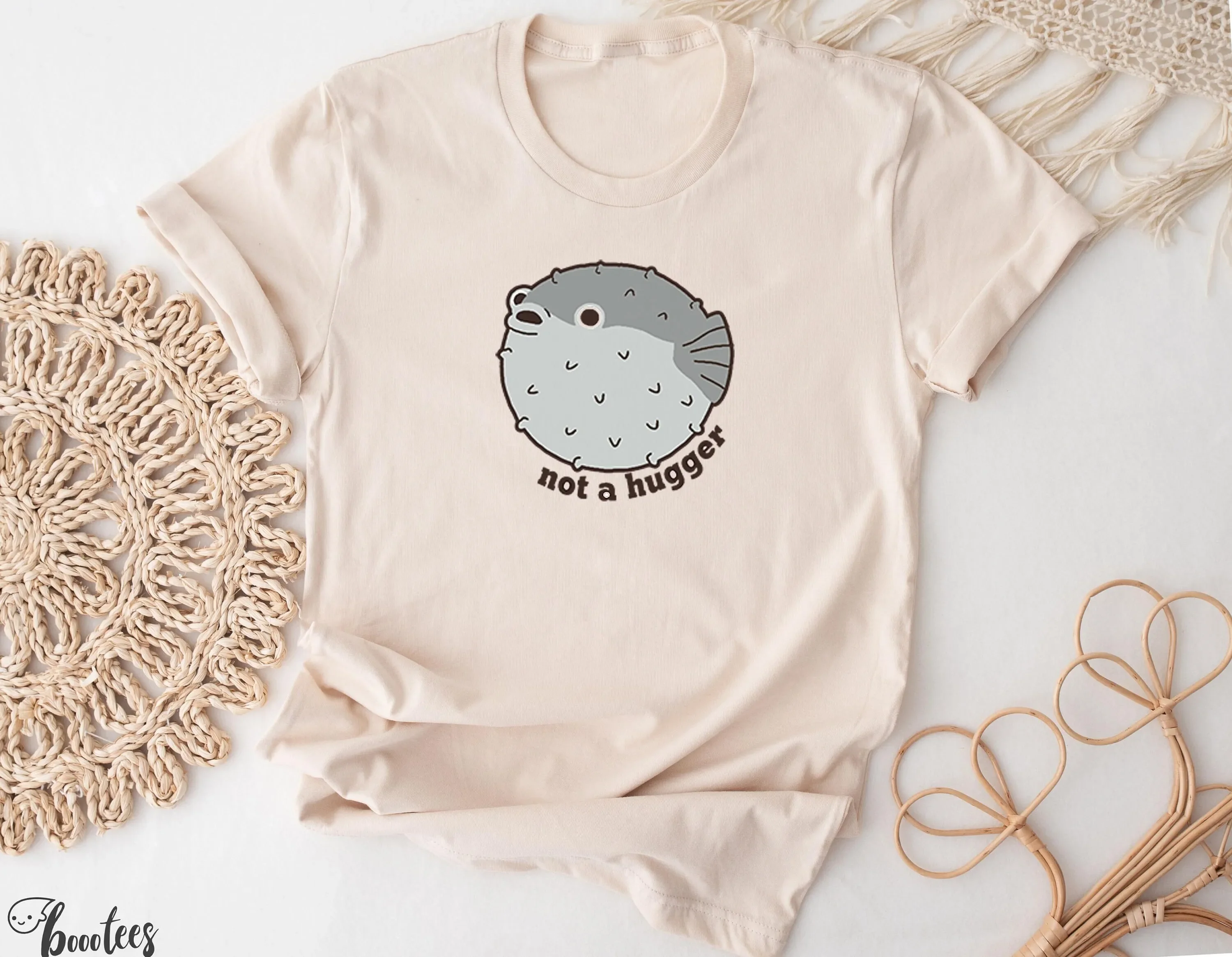 Not A Hugger Tシャツ 面白いフグ 動物愛好家の - Aquarium Fish Meme のレビューと価格