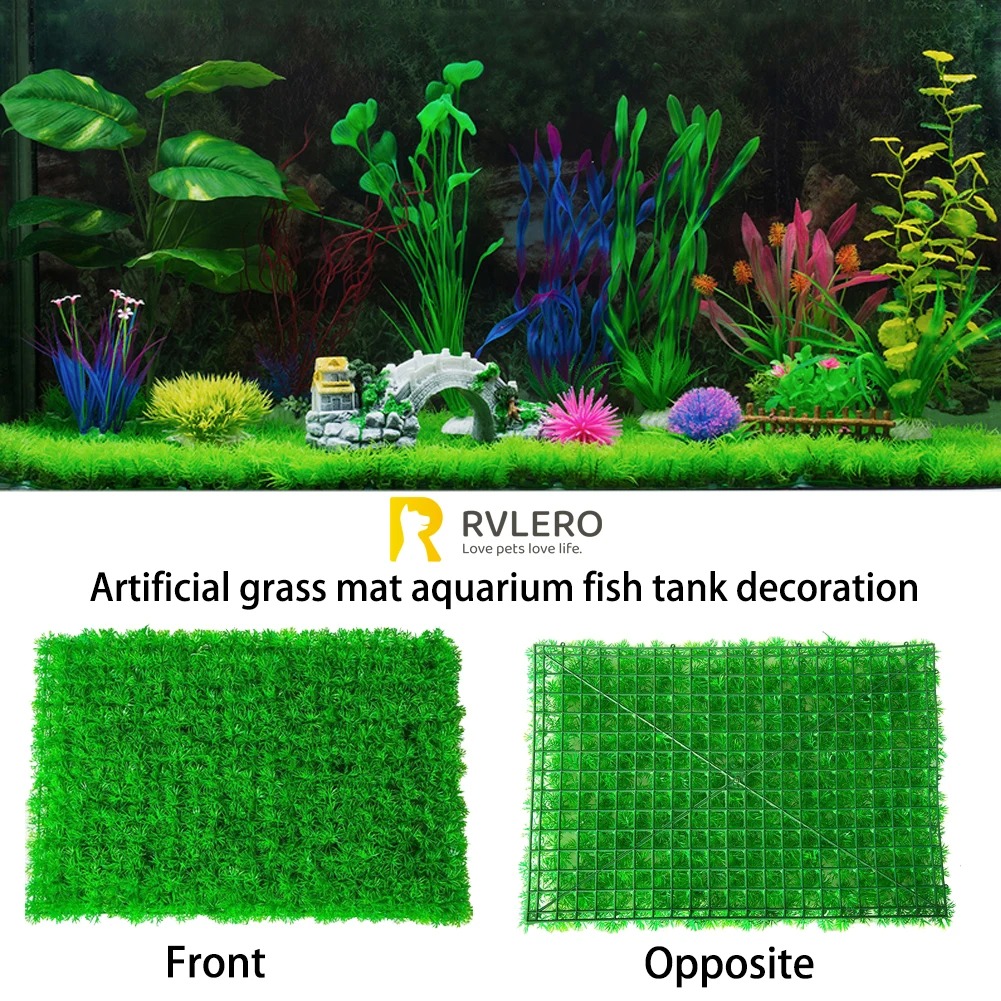 水族館の水槽の装飾のための人工草、柔らかい高密度、分割可能な - Aquarium Fish Artificial のレビューと価格